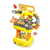 Alltoys Igralni komplet 2 v 1 v kovčku – gradbena vozila