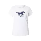 MUSTANG Majica STYLE LOA  mornarska / bela