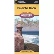 National Geographic Adventure Travel Map Puerto Rico