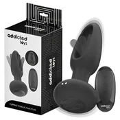 ADDICTED TOYS - ANAL PLUG WITH VIBRATING TONGUE AND REMOTE CONTROL