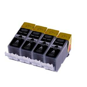 Komplet Canon 4 Ă— PGI-520BK / PGI520 / 2932B001 kompatibilne kartuĹˇe (4) -  4 Ă— ÄŤrna
