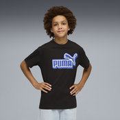 PUMA Essentials Logo Lab Relaxed Graphic Tee Youth, Clothing, Black, 7-8Y