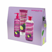 Dermacol Aroma Ritual Grape & Lime darovni set pjena za kupanje 500 ml + gel za tuširanje 250 ml + tekuci sapun 250 ml