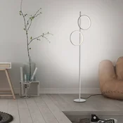 JUST LIGHT. GmbH LED-stoječa svetilka Mini-Ritus, srebrna, železna, z 2 obroči - Dnevna soba/jedilnica - Sodobni - srebrno - Kovina