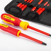 Sata Set izolovanih šrafcigera sa izmenjivim bitovima 09304, VDE, 10 Komada