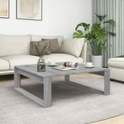 Stolic za kavu boja hrasta 100 x 100 x 35 cm konstruirano drvo