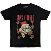 Guns N Roses Majica Holiday Skull Unisex Black XL