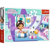 Trefl 60-delna sestavljanka Gabbys Dollhouse na bazenu