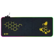 slomart Podloga za miško in tipkovnico TRACER GAMEZONE Hexy1 RGB (80x30 cm)