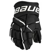 Hokejske rokavice Bauer Supreme MACH Black/White Junior 10 palcev