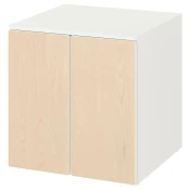 SMASTAD / PLATSA Element, bela breza/s 1 policom, 60x57x63 cm