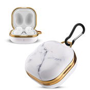 Cadorabo CADORABO CASE, združljiv s Samsung Galaxy Buds Pro/Live/Buds 2 - Oblikovanje belega marmorja - tragbare IMD Kopfho¶rer Schutzhoľlle Case, (20621982)