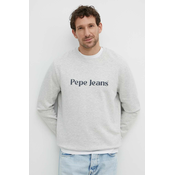 Dukserica Pepe Jeans REGIS za muškarce, boja: siva, s tiskom, PM582667