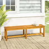 shumee Vrtna klop 150x35x45 cm trden akacijev les