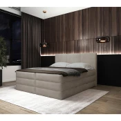 MID.YOU POSTELJA BOXSPRING 180 cm  x 200 cm , tekstil krem barve