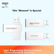 Aigo USB Flash memorija, 32GB, USB 3.0, USB 3.2, Bela