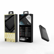 Netscroll Prenosna polnilna baterija, Powerbank prenosna baterija za ponovno polnjenje, 10000 mAh, ExternalBattery