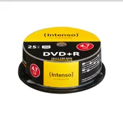 (Intenso) DVD+R 4,7GB pak. 25 komada Cake Box - DVD+R4,7GB/25Cake