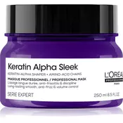 L’Oréal Professionnel Keratin Alpha Sleek Hair Mask hranilna maska za gladek videz las 250 ml