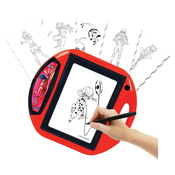 Set za igru Lexibook - Projektor za crtanje Ladybug, sa šablonama i pecatima