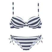 VENICE BEACH Bikini mornarska/bela