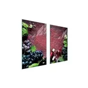 shumee STEKLENA ZAŠČITNA PLOŠČA ZA ŠTEDILNIK ZA VINO 75x52