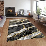 Conceptum Hypnose Tepih Cg42, Pravougaoni, 120 x 180 cm, Sivo-zlatne boje