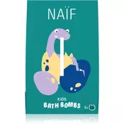 Naif Kids Bath Bombs kroglica za kopel za otroke 3x40 g