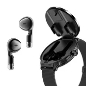 INF 2-v-1 TWS pametna ura z vgrajenimi slušalkami, 1.46inch, NFC Black, (5000348502)