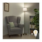 Brilagi - LED podna lampa CERIA 1xE27/40W/230V precnik 30 cm bela/mat hrom