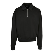 Urban Classics Majica Collar Crew, črna