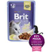 Brit Premium Cat Delicate Fillets in Gravy with Beef 24 X 85 g