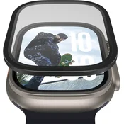 PANZERGLASS STEKLO APPLE WATCH 11 49MM/ULTRA 2/ULTRA BLACK METAL FRAME