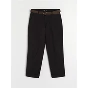 Sinsay - Pantalone s kaišem - crno