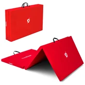 THUNDER Gimnastična zložljiva podloga za vadbo vzmetnica – trda, nedrseča, 197x100x5 cm THUNDER MG-03-RED, (5000093905)