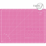 TEXI Podloga za secenje materijala sa kružnim sekacem, 60x45, Roze