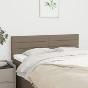 Vidaxl vidaXL Vzglavja za posteljo, 2 kosa, taupe, 72x5x78/88 cm, blago