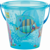 Androni Vedierko rybičky priehladné - priemer 17 cm, modré