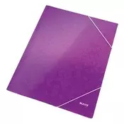 Elastična mapa LEITZ Wow A4 karton 15 mm ljubičasta 39820062