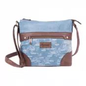 PULSE torba na rame Jeans worn out 121353, plava/braon