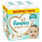 Pampers pelene Prem. Care monthly S2 4-8kg 246kom