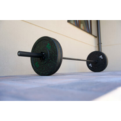 ALL BLACK HI-TEMP BUMPER KOMPLET UTEŽI 50KG z OLIMPIJSKO ČRNO PALICO 20kg