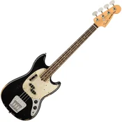 Fender JMJ Road Worn Mustang Bass RW Black Elektricna bas gitara (Samo otvarano)