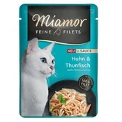 shumee Mokra hrana za mačke MIAMOR Feine Filets Piščanec s tuno v omaki 100 g