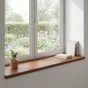 vidaXL Okenske police 2 kos Temno rjava 120 x 40 x 2 cm