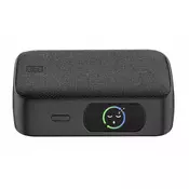 CellularLine Powerview IQ prenosna baterija, 10.000 mAh, 45 W, TFT zaslon, črna (PBTFT10000K)