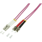 LOGILINK LogiLink FP4LT01 steklena vlakna optična vlakna priključni kabel 50/125 µ Multimode OM4 1.00 m, (20437414)