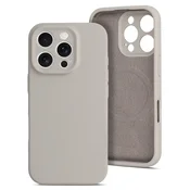 Onasi Mat Liquid silikonski ovitek z MagSafe za iPhone 16 - siv