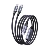 Ugreen L533 USB-C-2x USB-C kabel 2 m 140 W