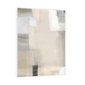 Canvas Slika na platnu Monohromne forme II, 75x100 cm, Sa ramom, Bela